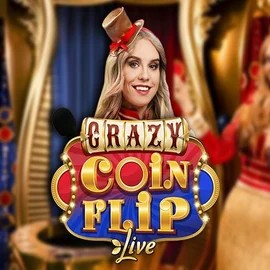 Crazy Coin Flip slot icon by Evolution, available at Spinstein Casino