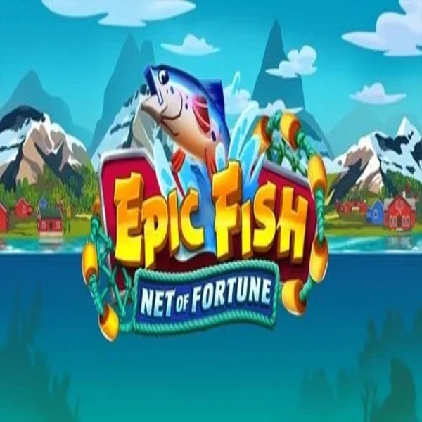 Epic Fish Net of Fortune online game logo by Quickspin on spinstein.ca