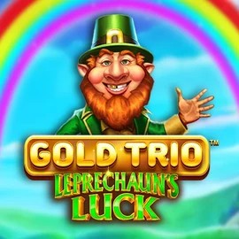 Gold Trio Leprechaun's Luck logo by Playtech at Spinstein Casino